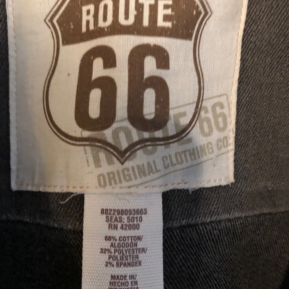 Route 66 grey denim jacket - Picture 2 of 8